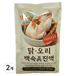 비니플랑센 진하게 담은 닭오리백숙진액, 80ml, 2개