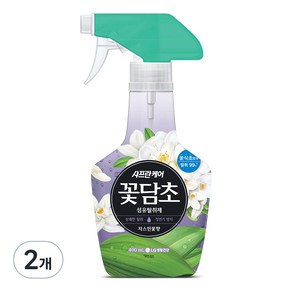 샤프란 꽃담초 섬유탈취제 자스민꽃향 본품, 400ml, 2개