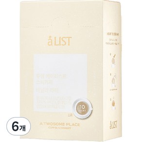 aLIST 투썸플레이스 스틱커피 바닐라 라떼, 16g, 10개입, 6개