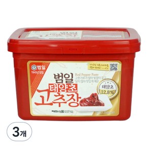 범일 태양초 고추장, 3kg, 3개