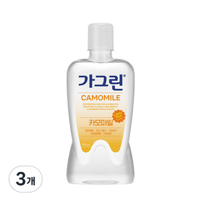 가그린 카모마일 구강청결제, 750ml, 3개