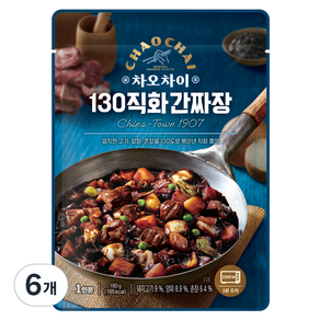 차오차이 130 직화 간짜장, 180g, 6개