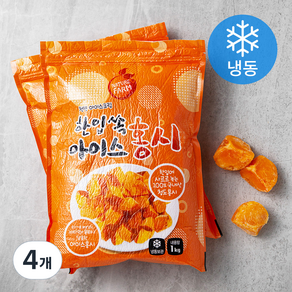 청도대감 한입 쏙 조각 아이스홍시 (냉동), 1kg, 4개