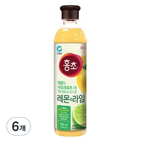 홍초 레몬&라임 음용식초, 900ml, 6개