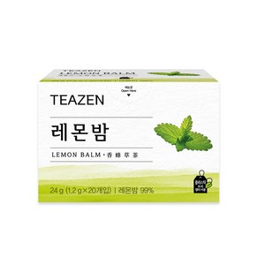 티젠 레몬밤 허브차, 20개, 1.2g, 1개, 20개입, 1.2g