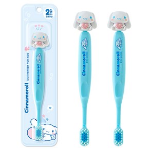 아텍스 산리오캐릭터즈 시나모롤 피규어 유아 칫솔 STEP2, 혼합색상, 3개, 1개입