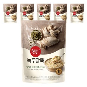 햇반 녹두닭죽, 420g, 6개