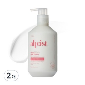 [비건라이프] 알피스트 비건 모이스춰 바디로션 퓨어릴리향, 730ml, 2개