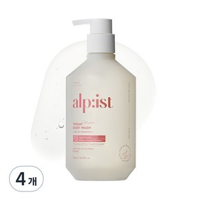 알피스트 비건 모이스춰 바디워시 퓨어릴리향, 730ml, 4세트