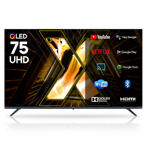 이노스 4K UHD QLED LED 구글 3.0 스마트 TV 방문설치, X75 QLED, 무타공 벽걸이형(추가비용발생), 190.5cm