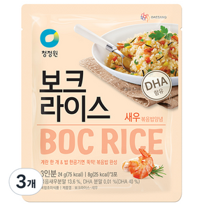 청정원 보크라이스 새우, 24g, 3개