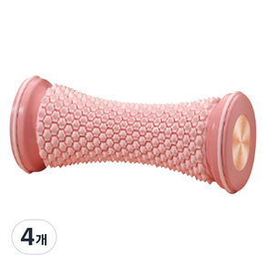 헬씨닷 발 마사지 롤러 지압봉, 핑크, 4개