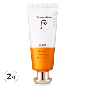 더히스토리오브후 공진향 진해윤 선크림 SPF50+ PA++++, 60ml, 2개