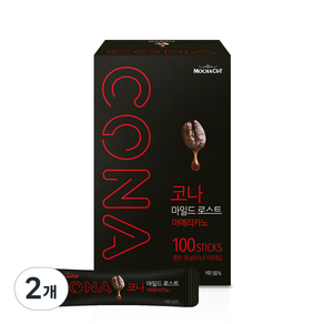 CONA 마일드로스트 원두커피스틱, 0.9g, 100개입, 2개