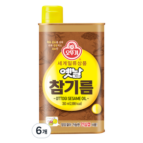 오뚜기옛날 참기름, 6개, 350ml