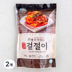 신영 정담은 더 맛있는 겉절이, 700g, 2개