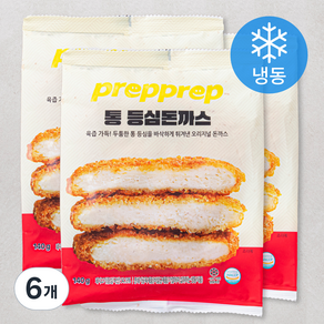 프렙프렙 통 등심 돈까스 (냉동), 140g, 6개