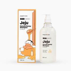 정글몬스터 제주 유채꿀 강아지 샴푸, 500ml, 1개