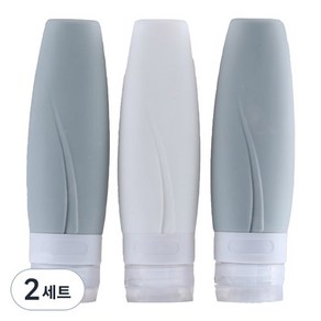 여행 다목적 실리콘 공병 90ml x 3종 세트 A형, 혼합색상, 2세트