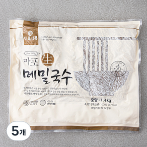 마포식품 생 메밀국수 8인분, 1.4kg, 5개