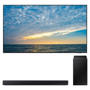 삼성전자 4K UHD Neo QLED 스마트 TV + 사운드바 세트, 189cm(75인치), KQ75QND83BFXKR(텔레비전수상기),HW-C450/KR(사운드바),PS-WC45T(서브우퍼), 벽걸이형, 방문설치