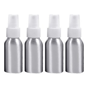 디엠코퍼레이션 DM 뷰티 스프레이 알루미늄 공병 50ml, 화이트, 4개