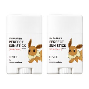 벨먼 포켓몬 UV 선스틱 이브이 SPF50+ PA++++, 19g, 2개