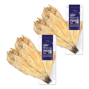 해맑은푸드 자연건조 황태포 2미, 140g, 2개