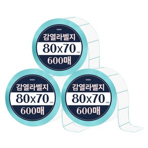 다다 감열라벨 600매, 3개