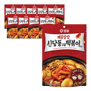 샘표 매콤칼칼 신당동 국물 떡볶이 양념, 180g, 10개