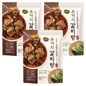 맑은물에 우거지갈비탕, 3개, 600g