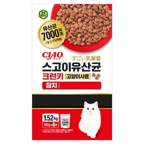 이나바 전연령용 CIAO 스고이윤산균 크런키 고양이 건식사료 참치 P-341K