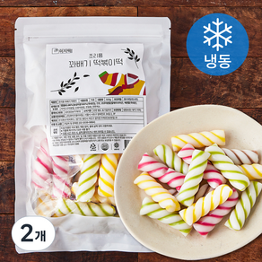 미지떡 조리용 꽈배기 떡볶이떡 (냉동), 500g, 2개