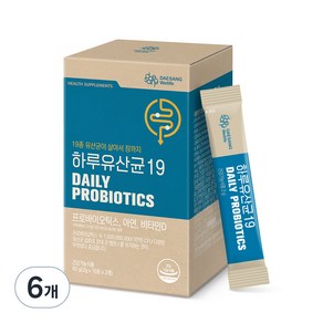 대상웰라이프 하루 유산균 19, 60g, 6개