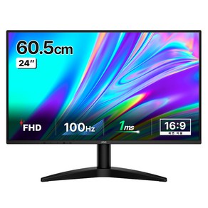AOC FHD 보더리스 IPS 100 모니터, 60.5cm, 24B36H(무결점)