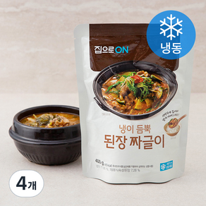 집으로온 된장 짜글이 (냉동), 400g, 4개