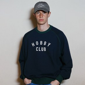 논기모VER HOBBYCLUB 래글런 스웨트셔츠