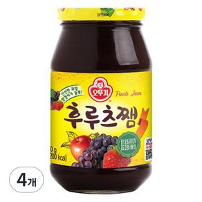 오뚜기 후르츠쨈, 500g, 4개