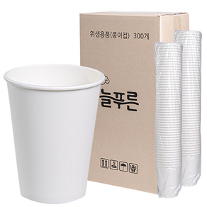 neulpuleun 무인쇄 종이컵 380ml, 300개입, 1개