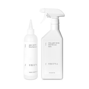 생활공작소 뿌리는 곰팡이 제거제 750ml + 겔 곰팡이 제거제 300ml