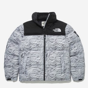 [NORTHFACE]노스페이스_남녀공용_White Label Novelty Nuptse Down Jacket pint_화이트라벨 노벨리티 눕시 다운 자켓 프린트_패딩_화이트_NJ1DN51O