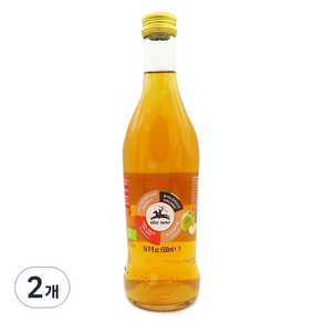 알치네로 유기농 애플사이다 비니거 사과초모식초, 2개, 500ml