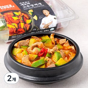 빽쿡 백종원의 애호박 고추장 찌개 밀키트 2인분, 575g, 2개