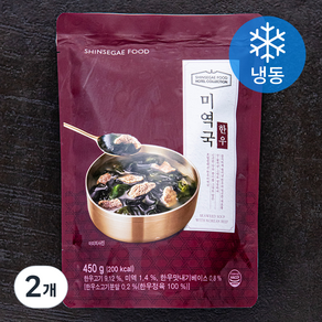 신세계푸드 호텔컬렉션 한우 미역국 (냉동), 450g, 2개