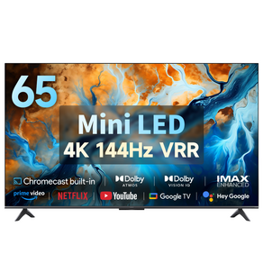 샤오미 4K UHD S Mini LED 스마트 디스플레이 TV, 165cm(65인치), L65MA-SPLEA, 벽걸이형, 방문설치