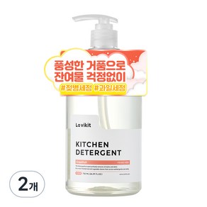 라비킷 주방세제 자몽향, 750ml, 2개