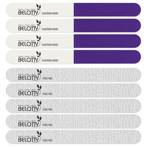 벨로티 고급 네일케어 파일 5p + 버퍼 4p 세트, 1세트