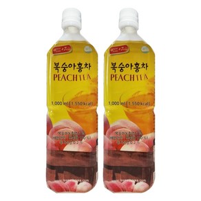 스위트코리아 복숭아 홍차 액상, 1L, 2개