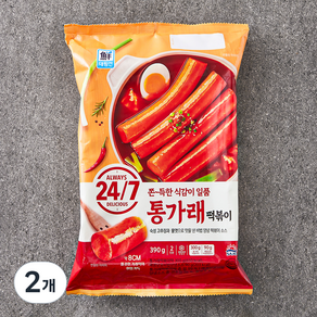 대림선 24 / 7 통가래떡볶이 2인분, 390g, 2개