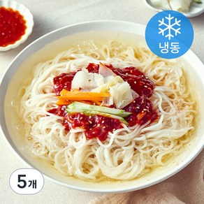 푸딩프렙 동치미 물 비빔국수 (냉동), 450g, 5개